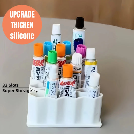 1pc 32-Slot Ointment Organizer Medicine Storage Compartments