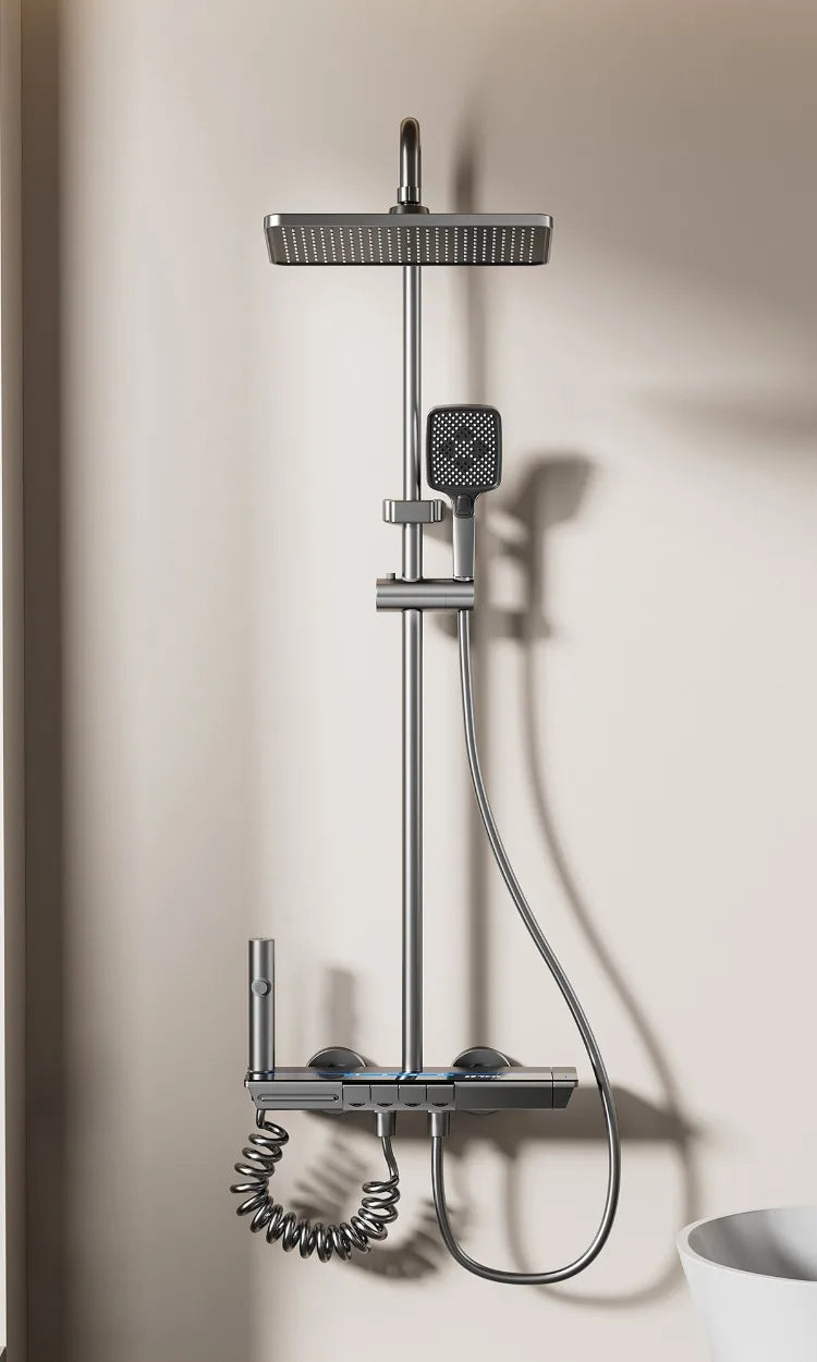Four Ways Water Outlet Bathroom Shower System Intelligent