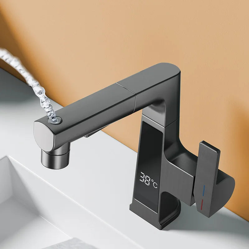 Led Bathroom Faucet Intelligent Temperature Sensor Digital