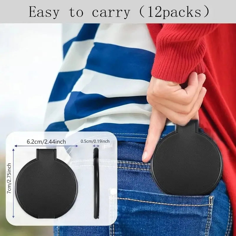 100pcs Mini Folding Makeup Mirror Circular Pocket Mirror