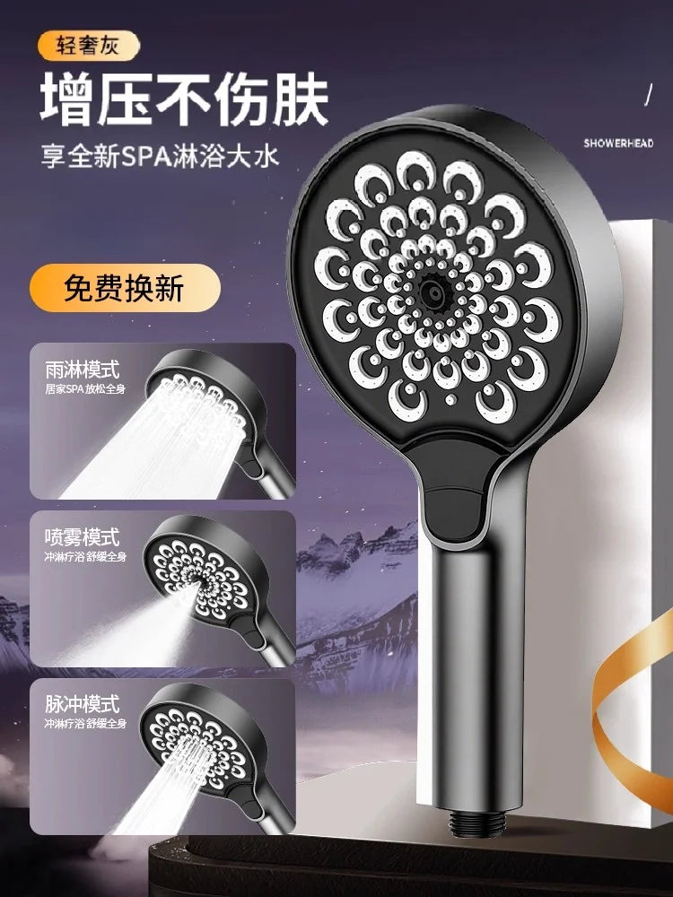 320mm Big Panel Supercharge Waterfall Shower Head Modes
