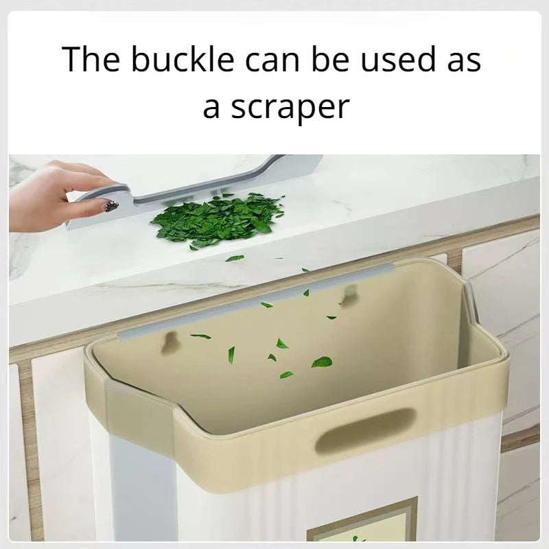 S/L Folding Hanging Trash Can Bathroom Cabinet Wall