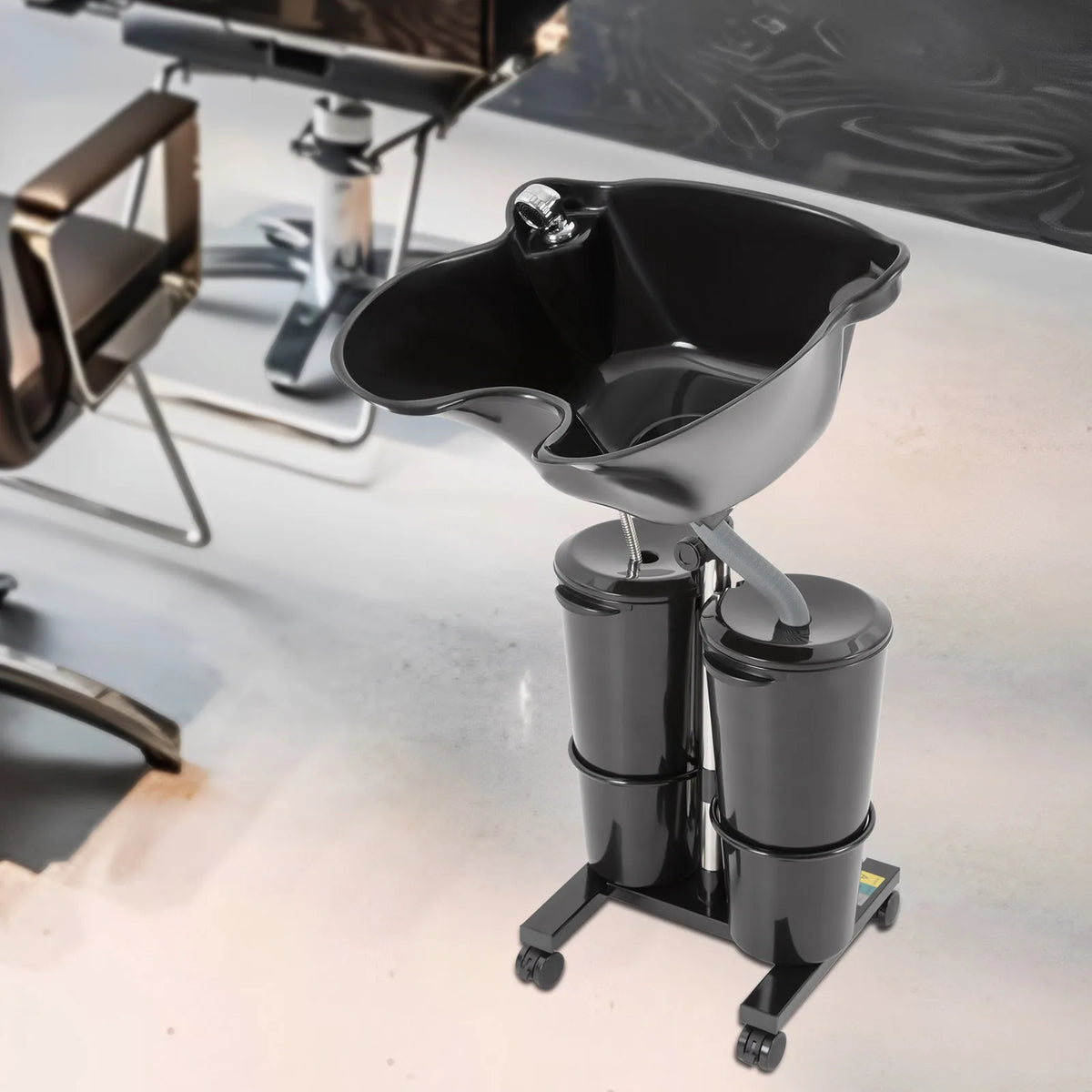 Shampoo Bowl Electric Pump & Dual-Bucket Hair Washing