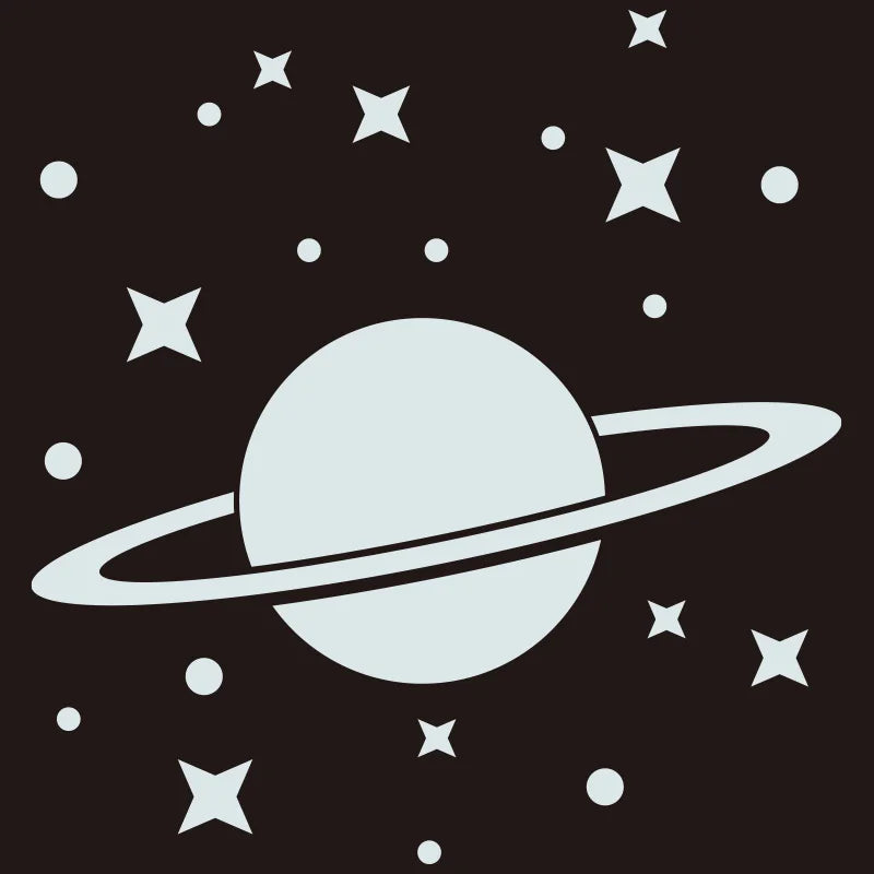 Acrylic Star Moon Planet 3d Mirror Wall Sticker