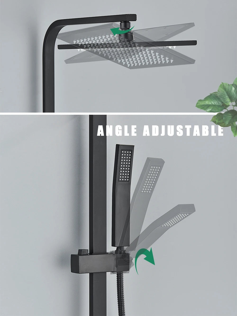 Rozin Rainfall Bathroom Shower Faucet Bidet Mixer Tap