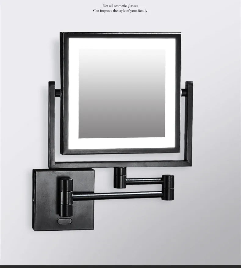Magnifying Bathroom Mirror Hunnise Quality Brass Gold Hotel