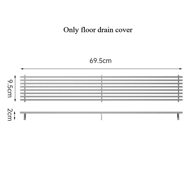 304 Stainless Steel Long Strip Floor Drain Cover
