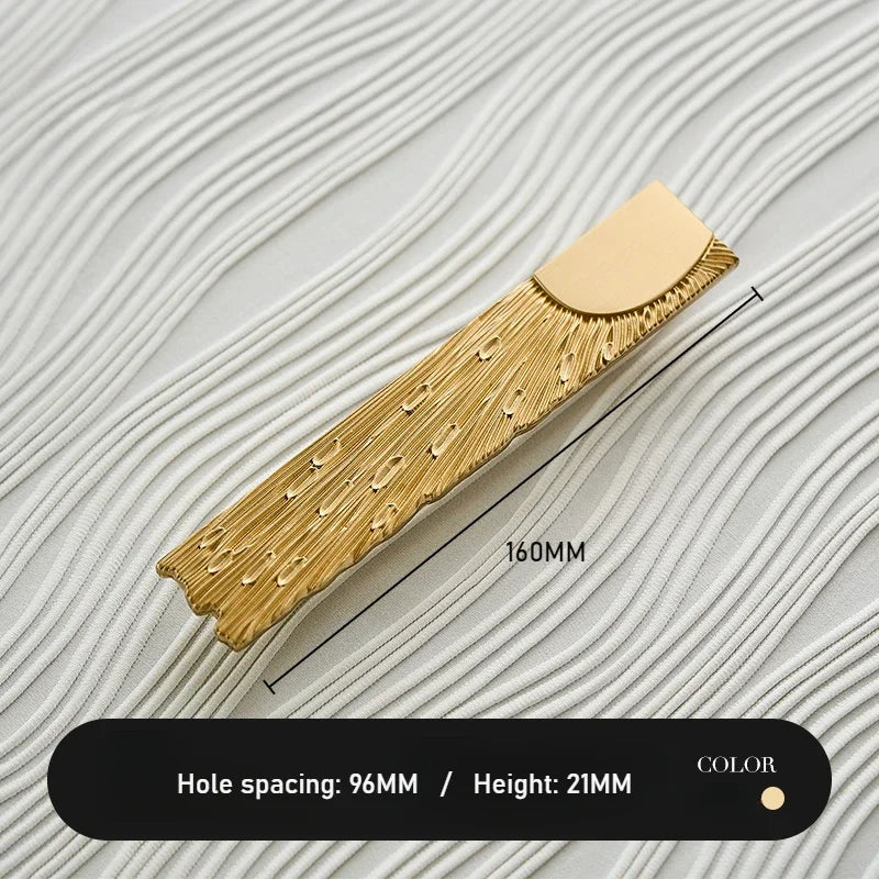 Unique Lines Satin Brass Handle Closet Wardrobe Door