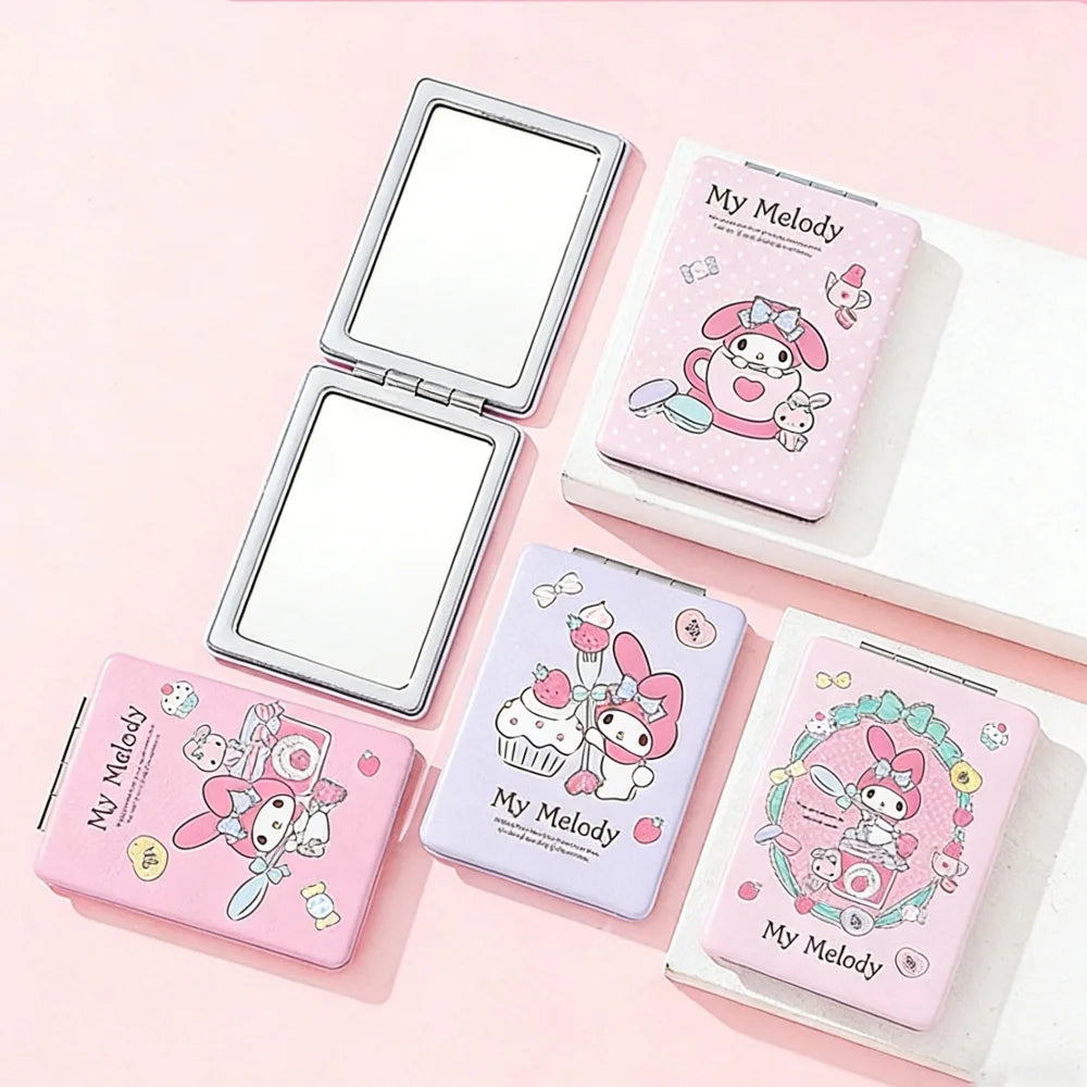 Genuine Hello Kitty Melody Folding Makeup Mirror Cartoon