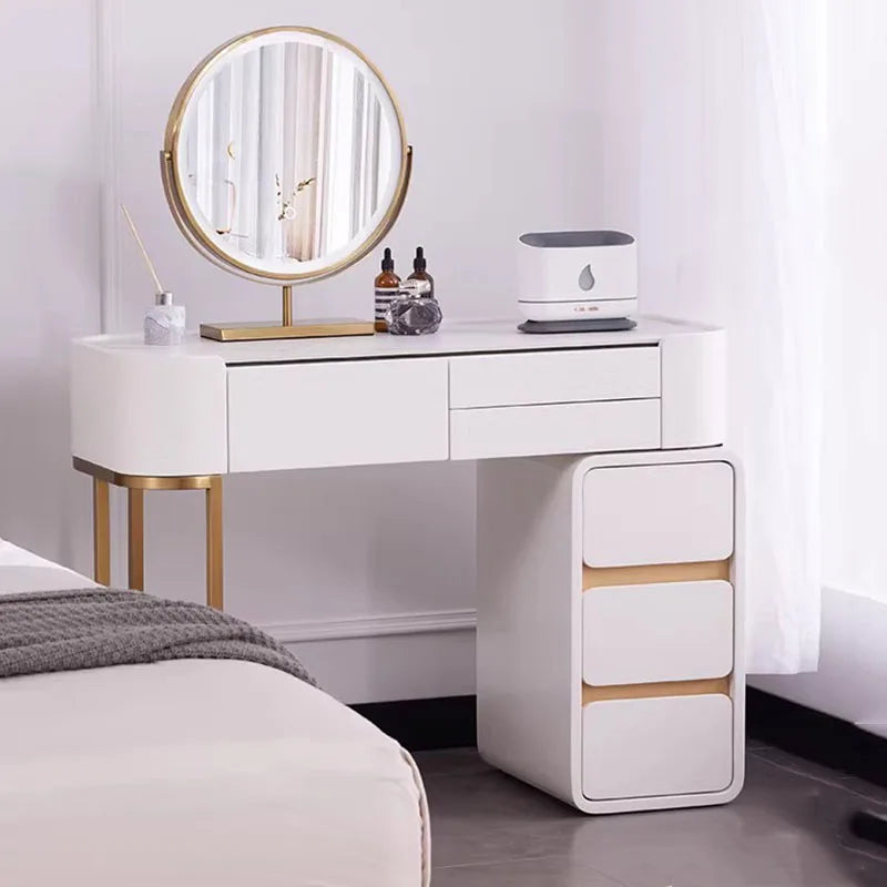 White Modern Vanity Table Living Room Makeup Vanity