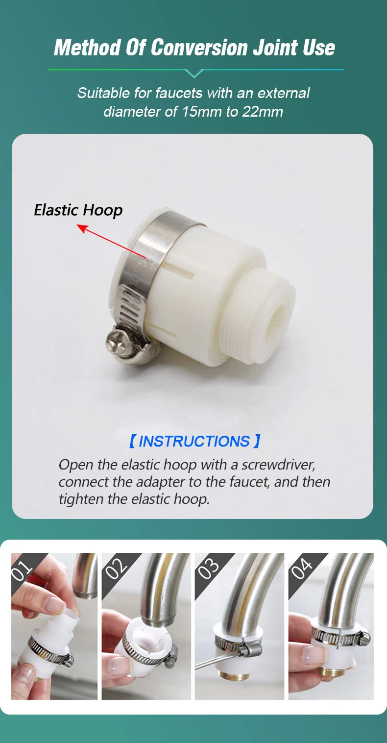 Faucet Extender 360 Degree Rotary Sink Faucet Bubbler