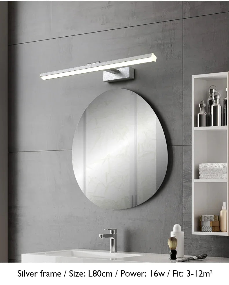 Led Modern Acrylic Wall Lamp White Black Mirror