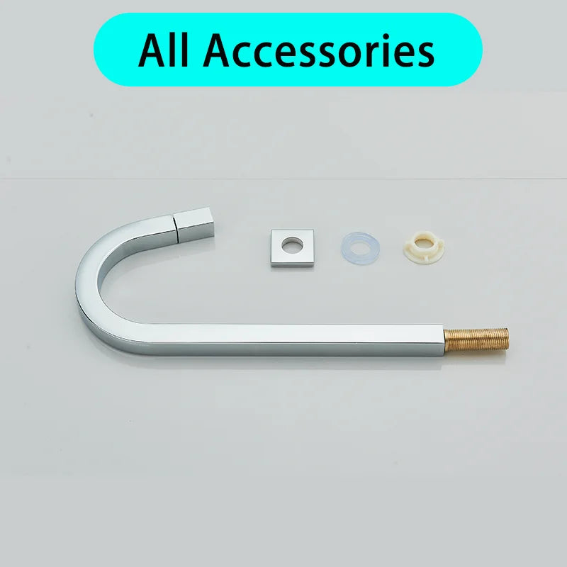 Chrome Cold Water Faucet Brass Rotating Out Water