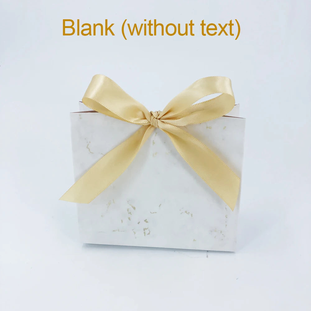 Customization Marble Style Gift Box Wedding Baby Shower