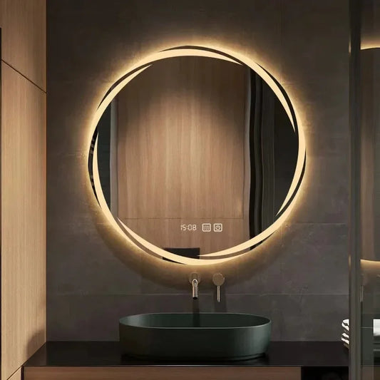 Bathroom Mirror 70 Cm Round Anti-Fog Led Bathroom