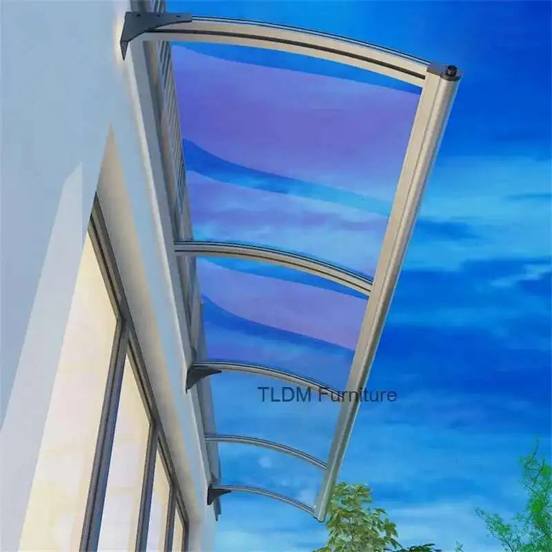 Outdoor Courtyard Rainproof Gazebos Aluminum Alloy Rain Awning