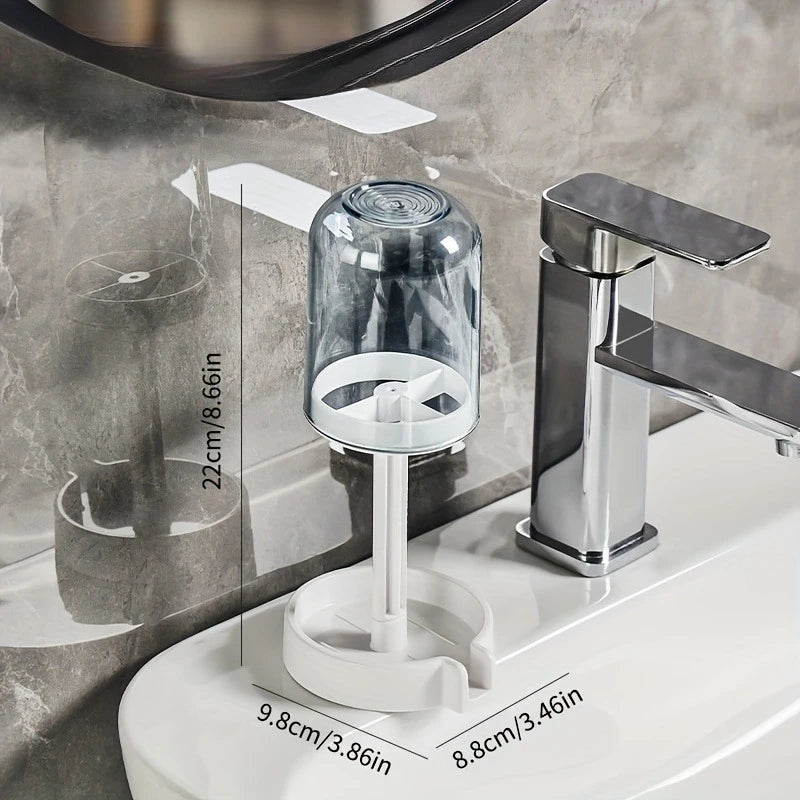 Bathroom Vanity Organizer Rack Toothbrush Cup Holder Sink