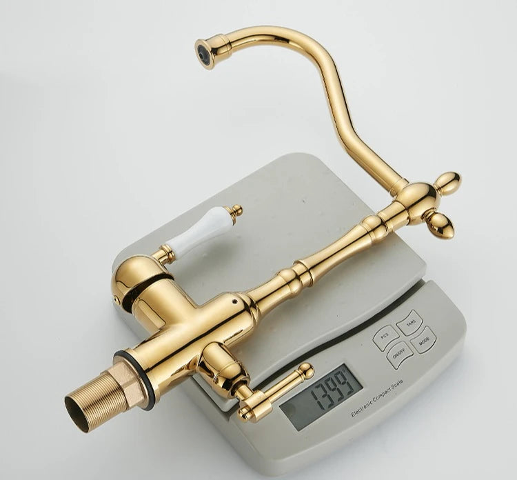 Brass Light Luxury Three-In-One Pure Water Faucet Sink