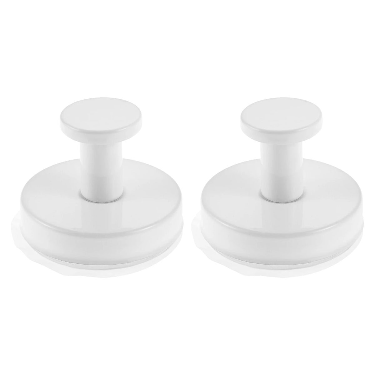 2pcs White Suction Cup Hooks Shower Removable Towel