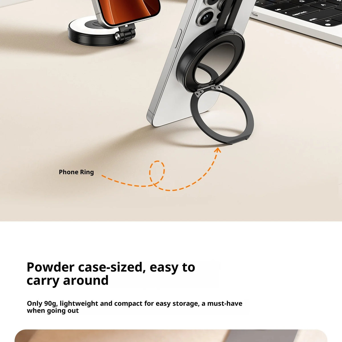 Original Ulanzi Lm23 Magnetic Phone Selfie Light Built-In