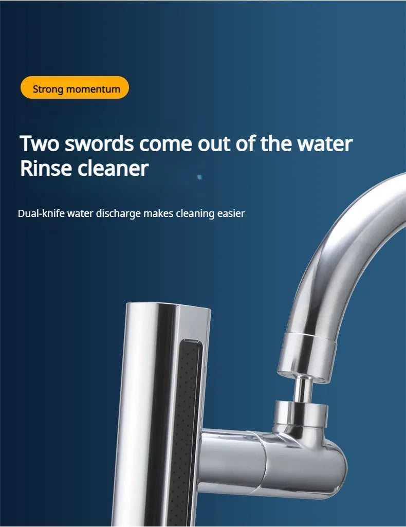 Sink Faucet Connector Sink Waterfall Faucet Splash-Proof Artifact