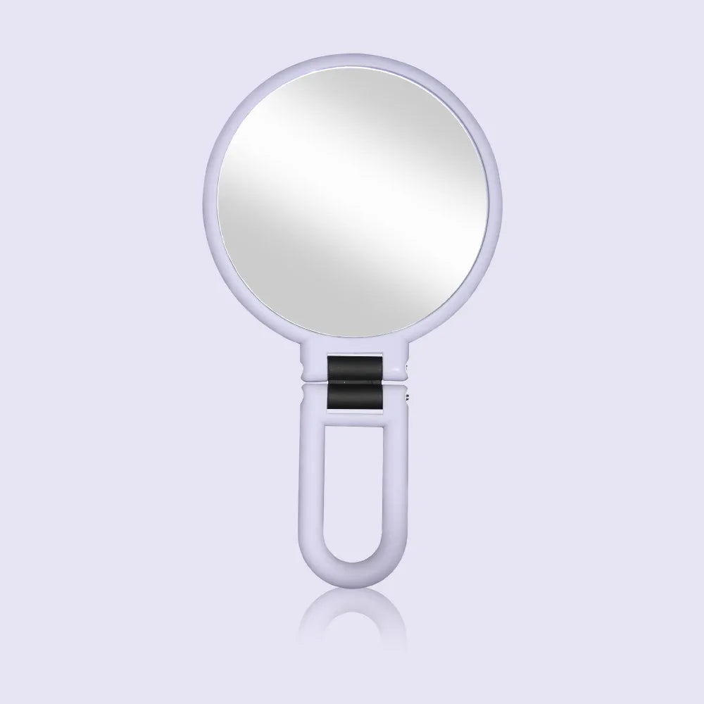 5/10/15x Handheld Mirror Rotation Adjustable Makeup Mirror Double