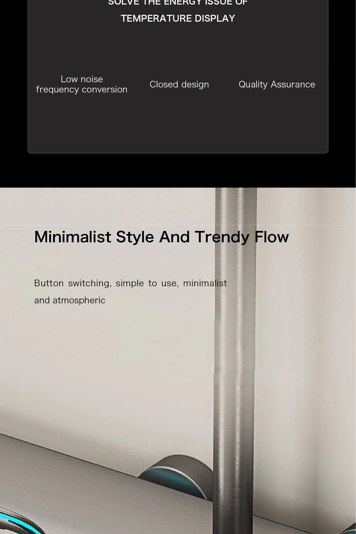 Luxury Brass Gun Gray Shower System Intelligent Led