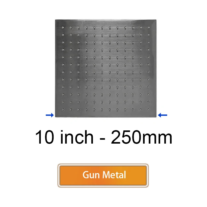 Brass Square Rain Shower Head Quality Bathroom Bath