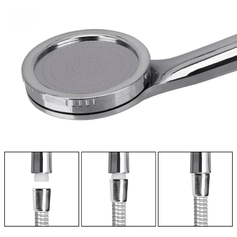 Ultra Thin Pressurized Rain Spray Head Handheld Shower
