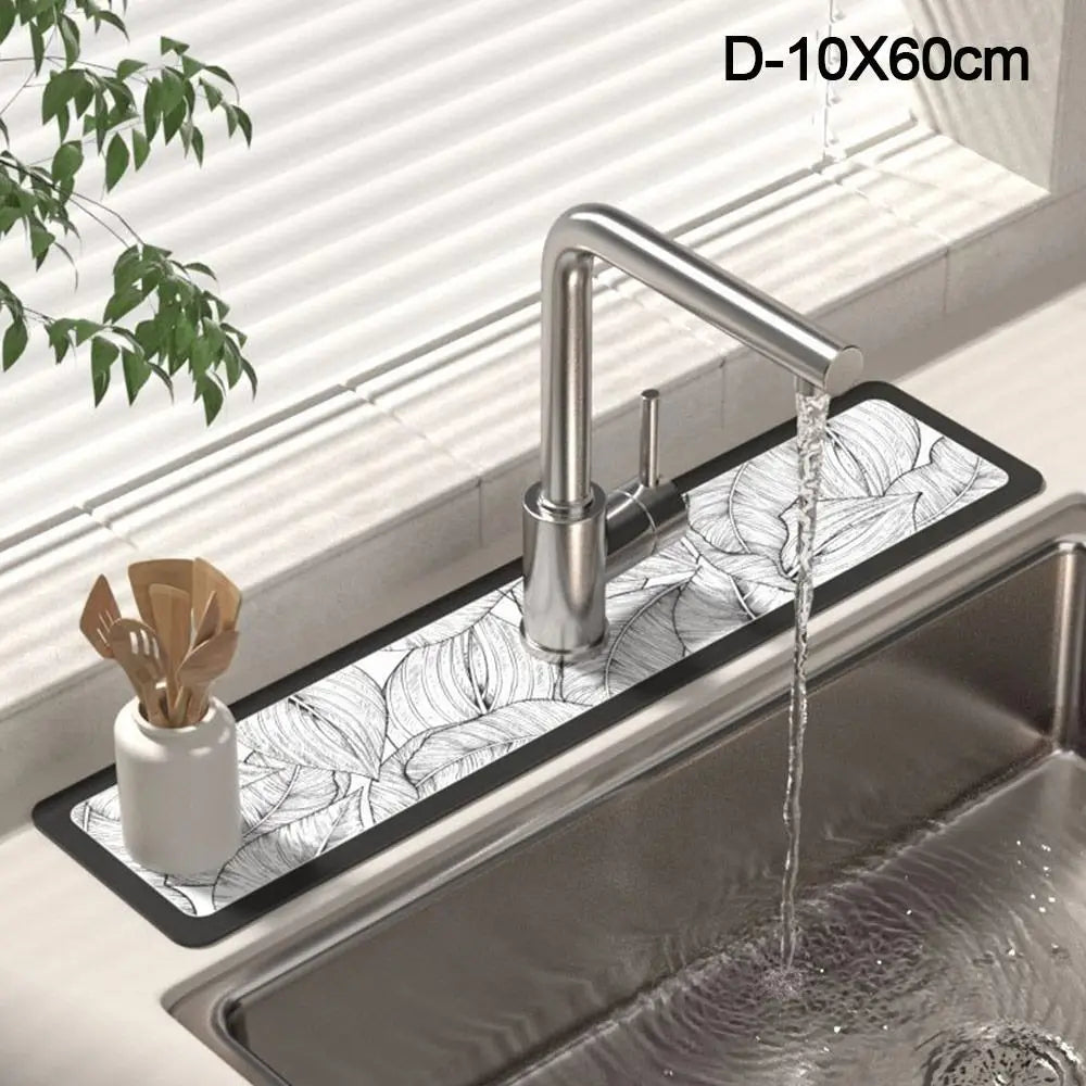 Fashion Sink Faucet Mat Bathroom Countertop Protector Pad
