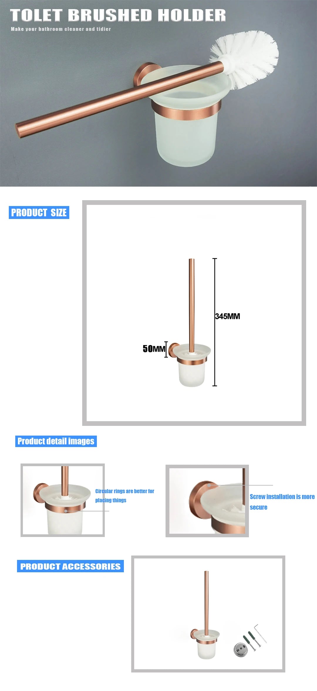 High Quality Soap Dispenser Toilet Brush Holder Toilet