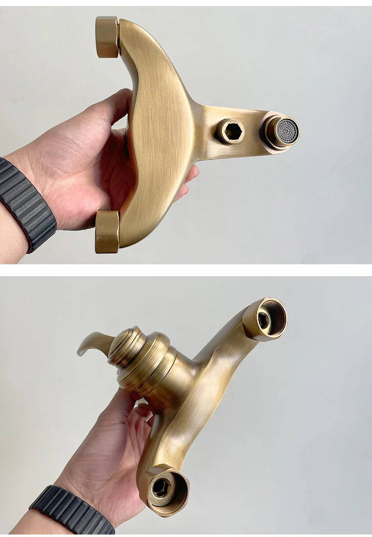 European Style Bathroom Shower Faucet Copper Brass Shower