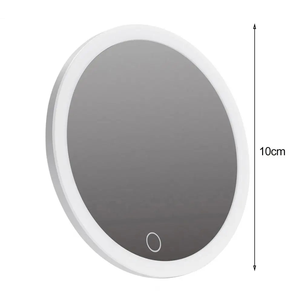10cm 30x Magnifying Mirror Tweezers Travel Led Makeup