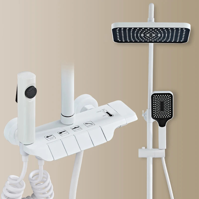 Cold Waterfall Piano Bathroom Shower 12 Inch Rain