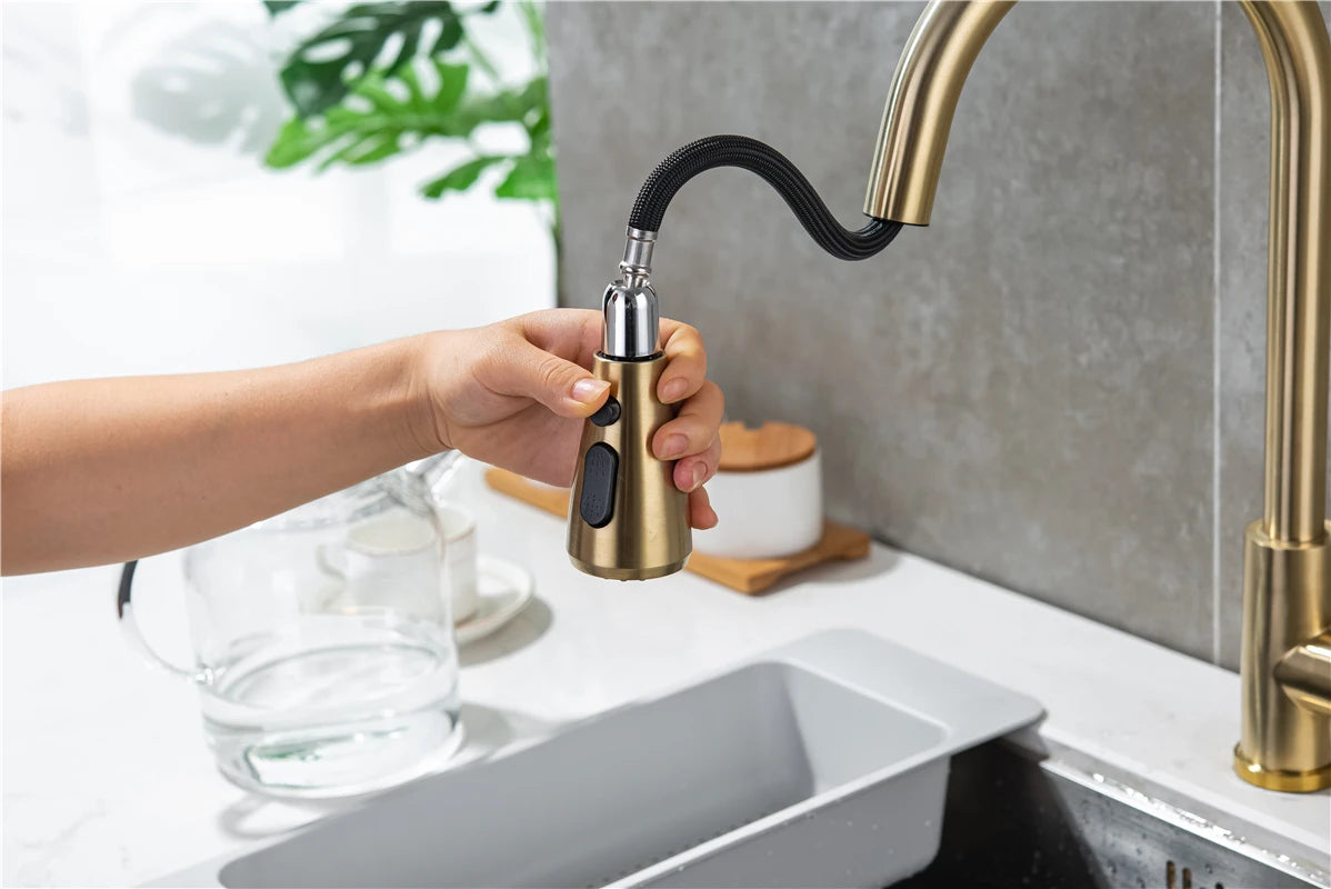 Smart Touch Sink Faucets Stainless Steel Pull Out