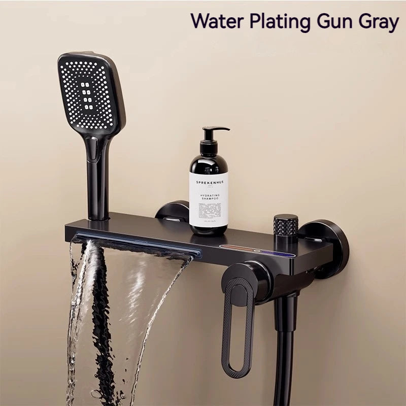 Bathtub Shower Faucet Handle Spout Mixer Tap Hand