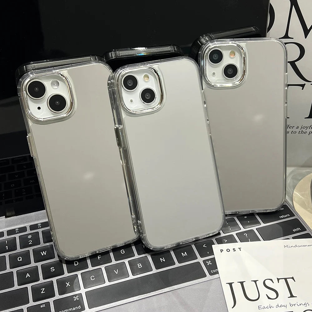 Luxury Acrylic Makeup Mirror Phone Case Iphone 17