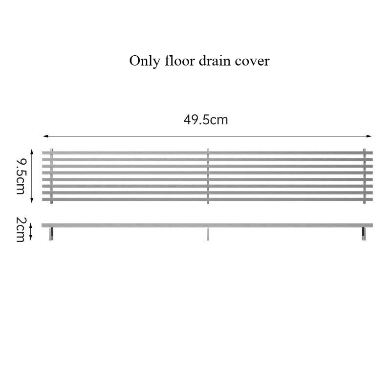 304 Stainless Steel Long Strip Floor Drain Cover