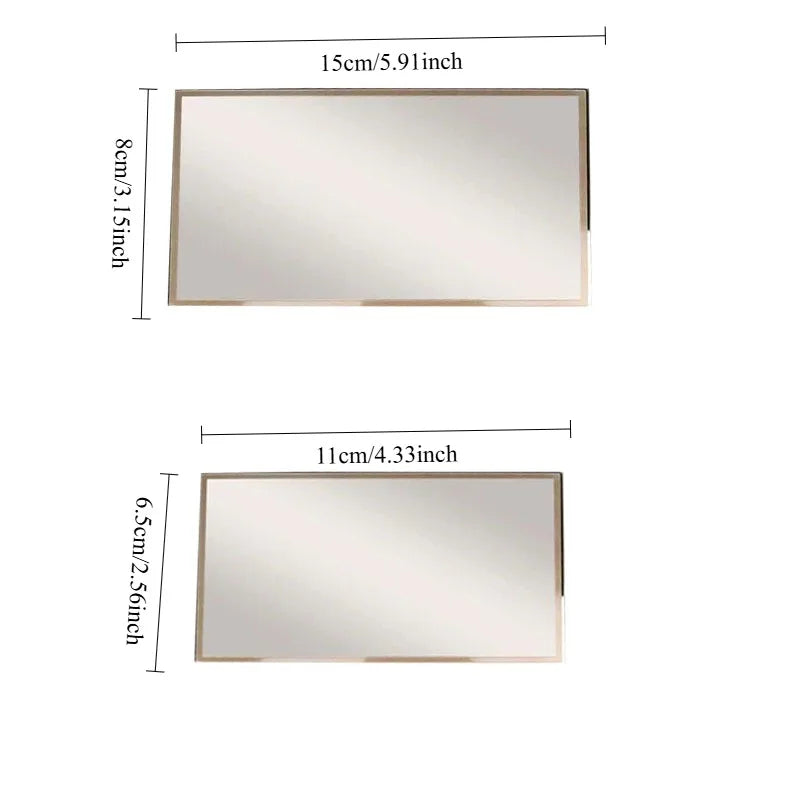 Car Sun Visor Mirror Stainless Steel Hd Car