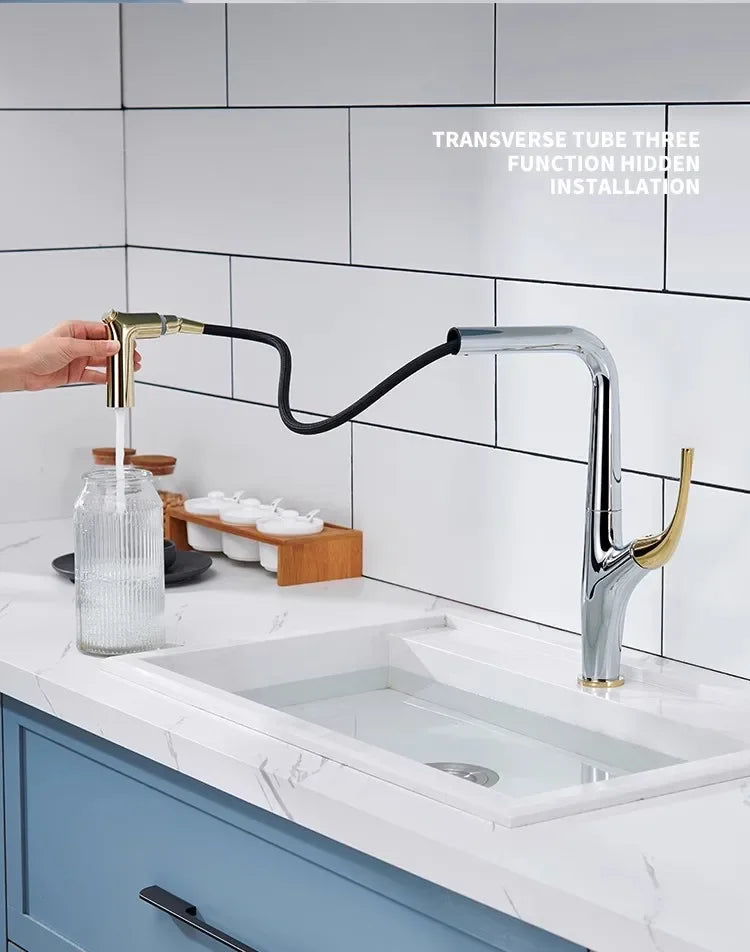 Faucet Pull Out Water Filter Tap Brass Crane