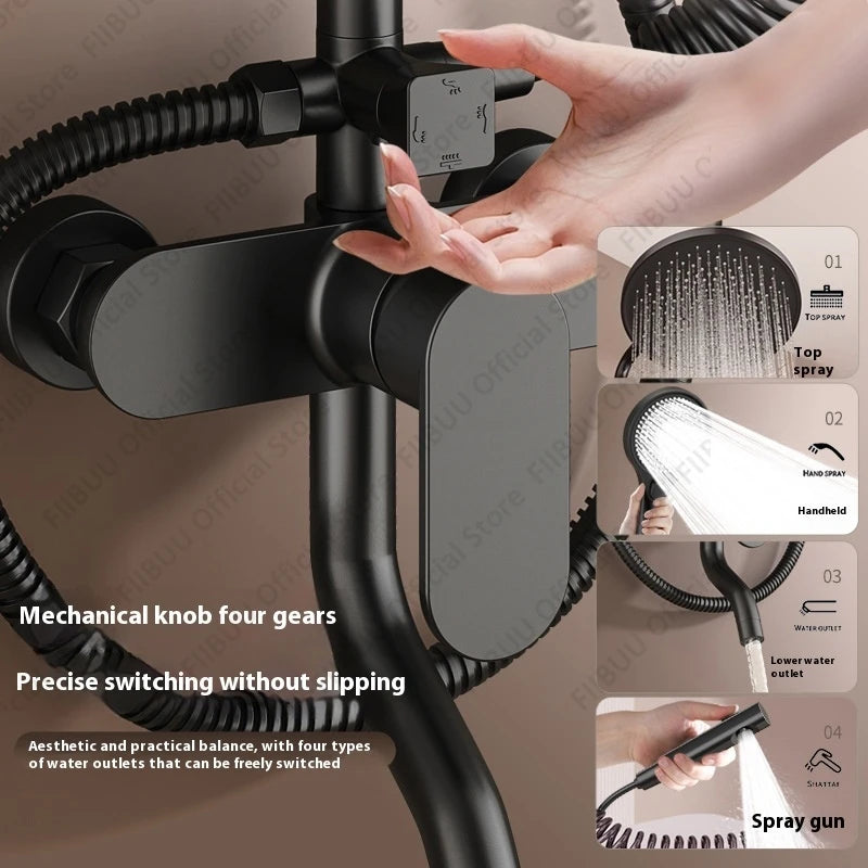 Pressure Water Massage Shower Water Saving Shower System