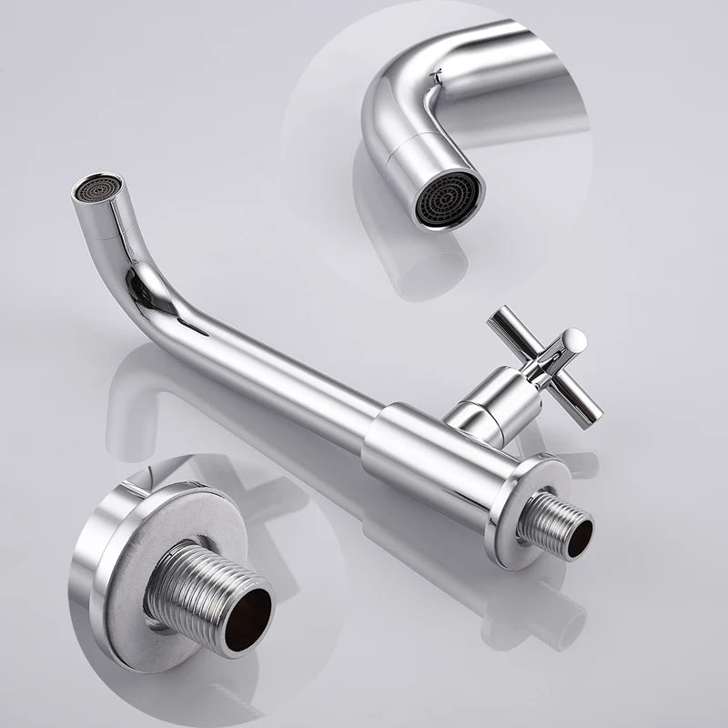 Bangpu Bathroom Wall Mounted Long Mop Pool Faucet