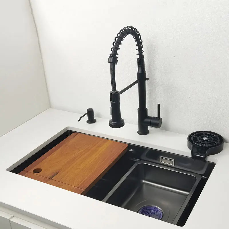 Undermount Or Above Mount Sink Matt Black Nano