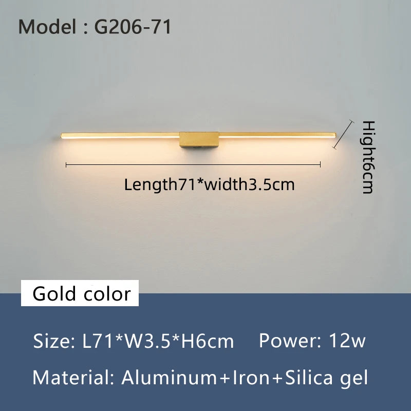 Neo Gleam Led Bathroom Mirrior Light Modern Wall