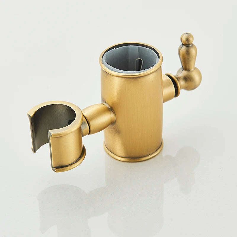 Antique Brass Shower Faucet Rainfall Head Shower Handshower