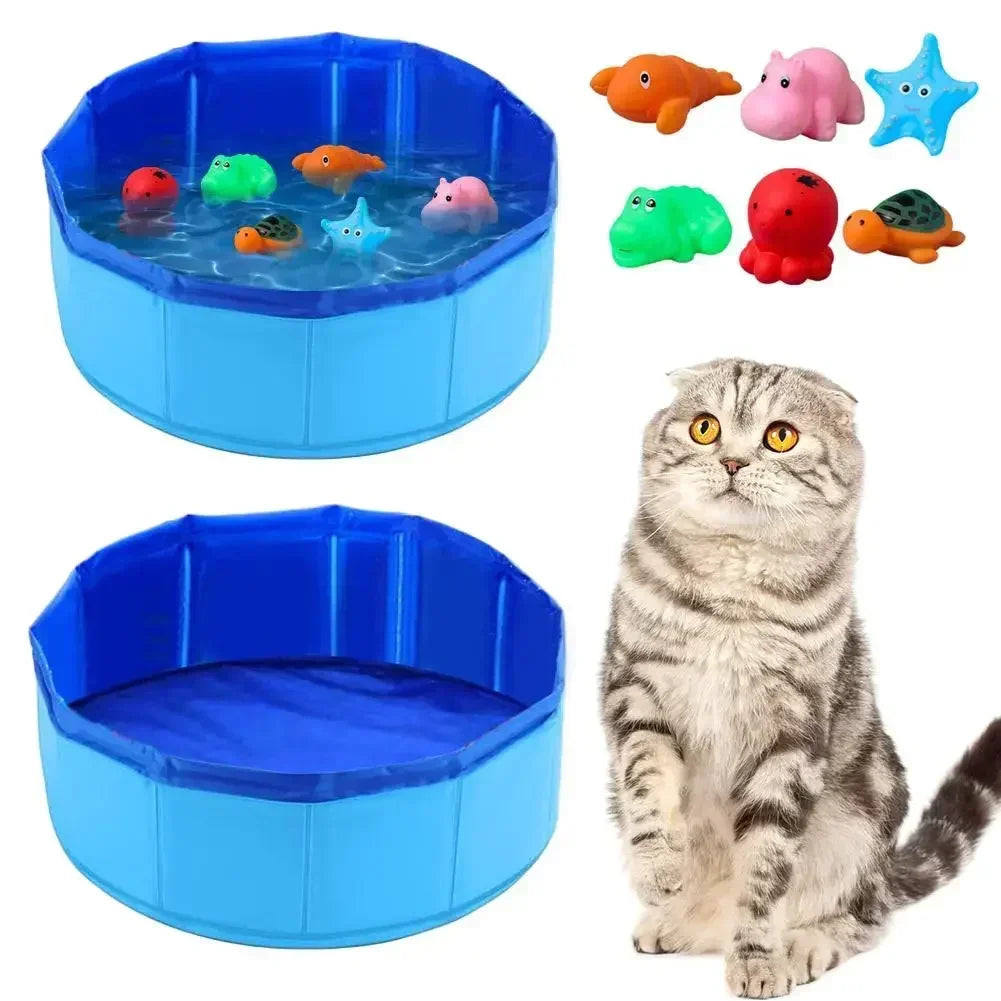 Foldable Pet Water Pool Toy Cats Dogs Summer
