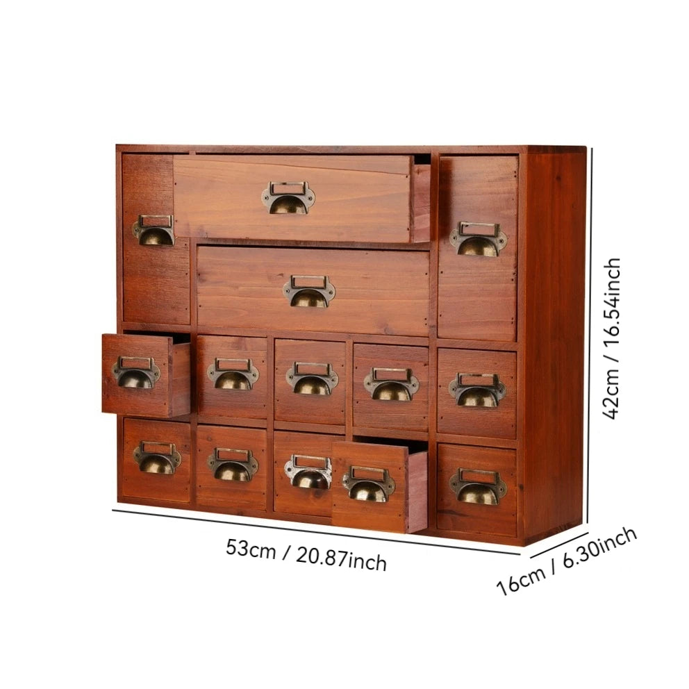 Wooden Entrance Desk Drawer Type Entry Key Storage