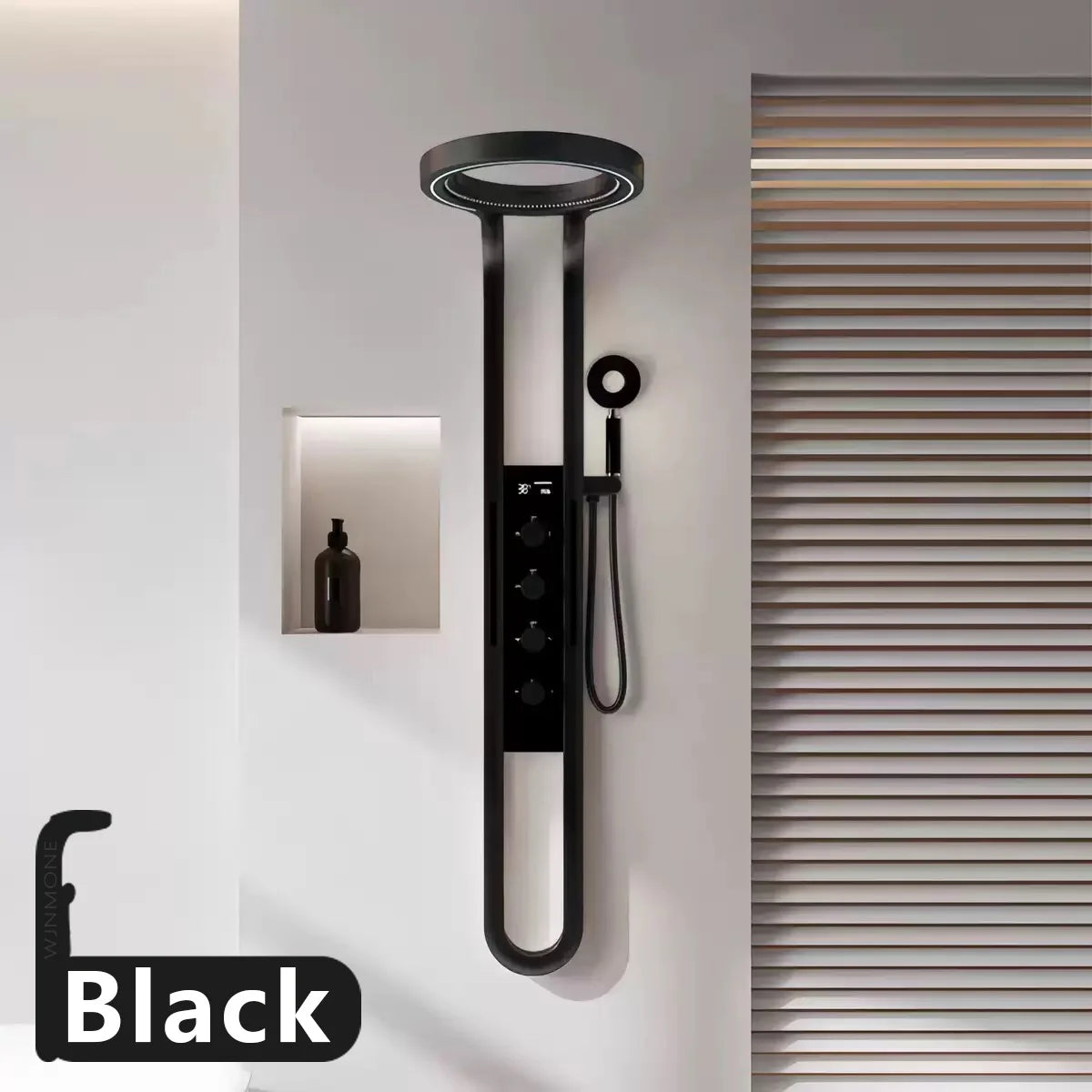 Modern High End Rainfall Shower Panel Spa Massage