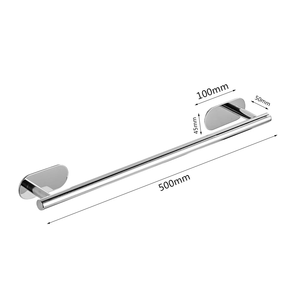 Towel Holder Stainless Steel Self Adhesive Towel Rail
