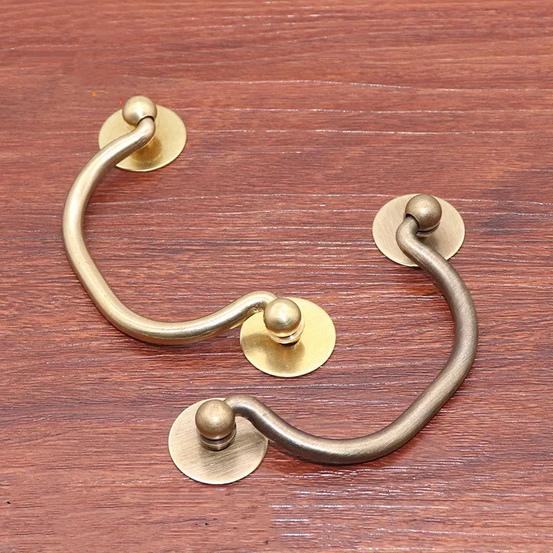 Xipeiyi Pure Copper Retro Medicine Cabinet Handle Brass